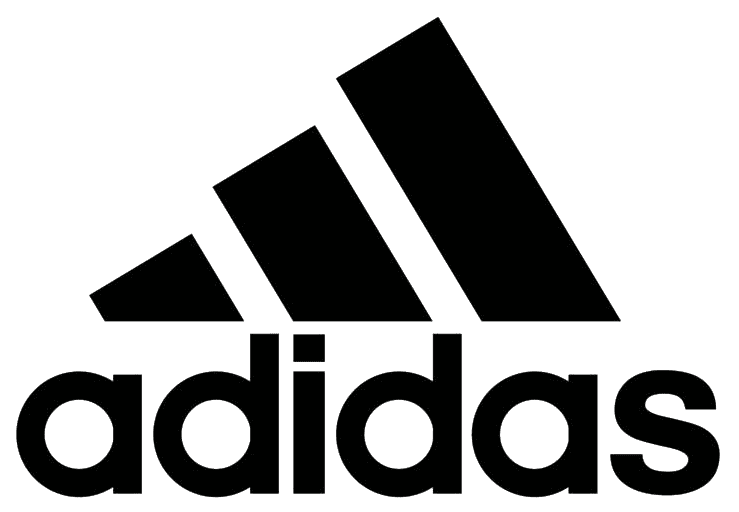 A green background with the word adidas in black.