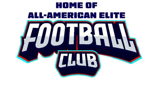 A logo for the all-american elite football club.