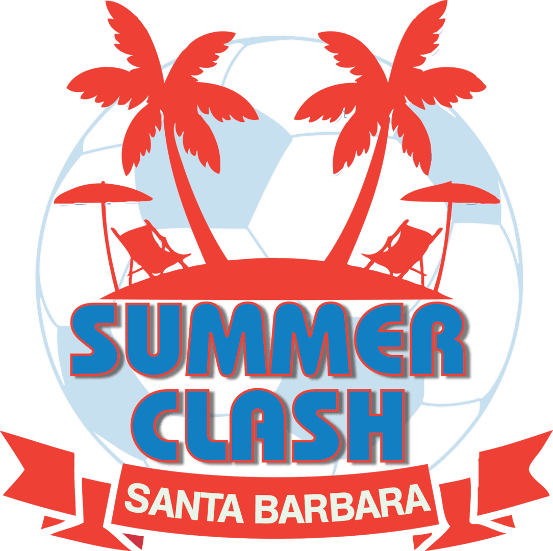 A logo for the summer clash in santa barbara.